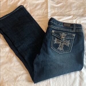 Earl Jeans Dark Blue Boot Cut with Embellished Pocket
